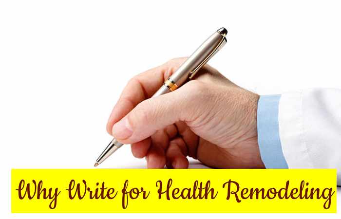 Why Write for Health Remodeling - Purple Yam Write For Us